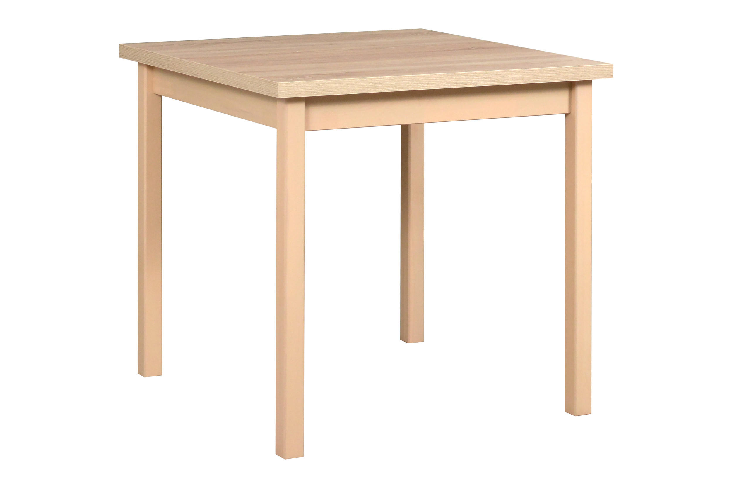 ESSTISCH Max 9, 80/80 cm, sonoma - Sonoma Eiche, Holz (80/80/78cm) - Leaf Design