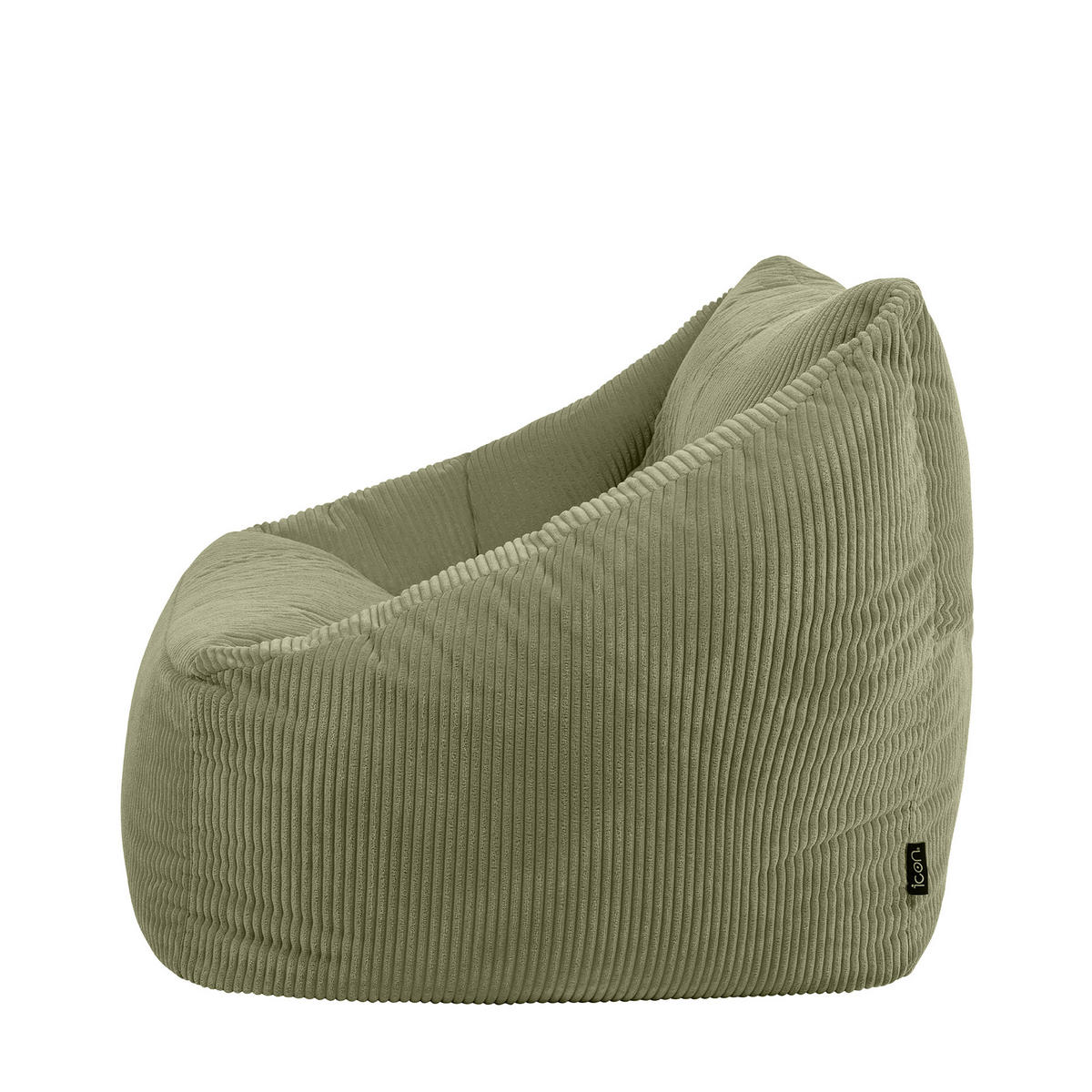 SITZSACK Cord Sessel Natalia - Salbeigrün, Textil (100/80/88cm) - icon
