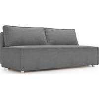 SCHLAFSOFA Diana mit Bettkasten, Grau 200/89/100 cm - Edelstahlfarben/Grau, Textil/Metall (200/89/100cm) - WFL GROUP