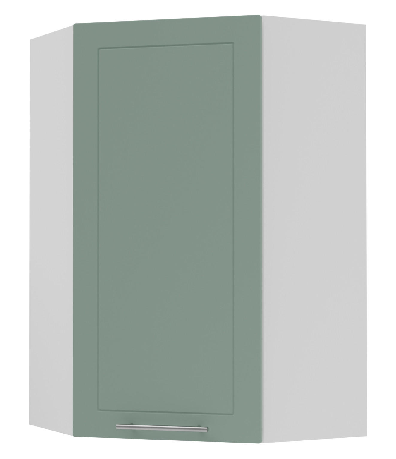 KÜCHENHÄNGESCHRANK Kvantum W4/10/60 Mint Matt / Weiß Matt 60 / 60 / 96cm - Weiß/Mintgrün, Holz/Holzwerkstoff (60/96/60cm) - Feldmann-Wohnen