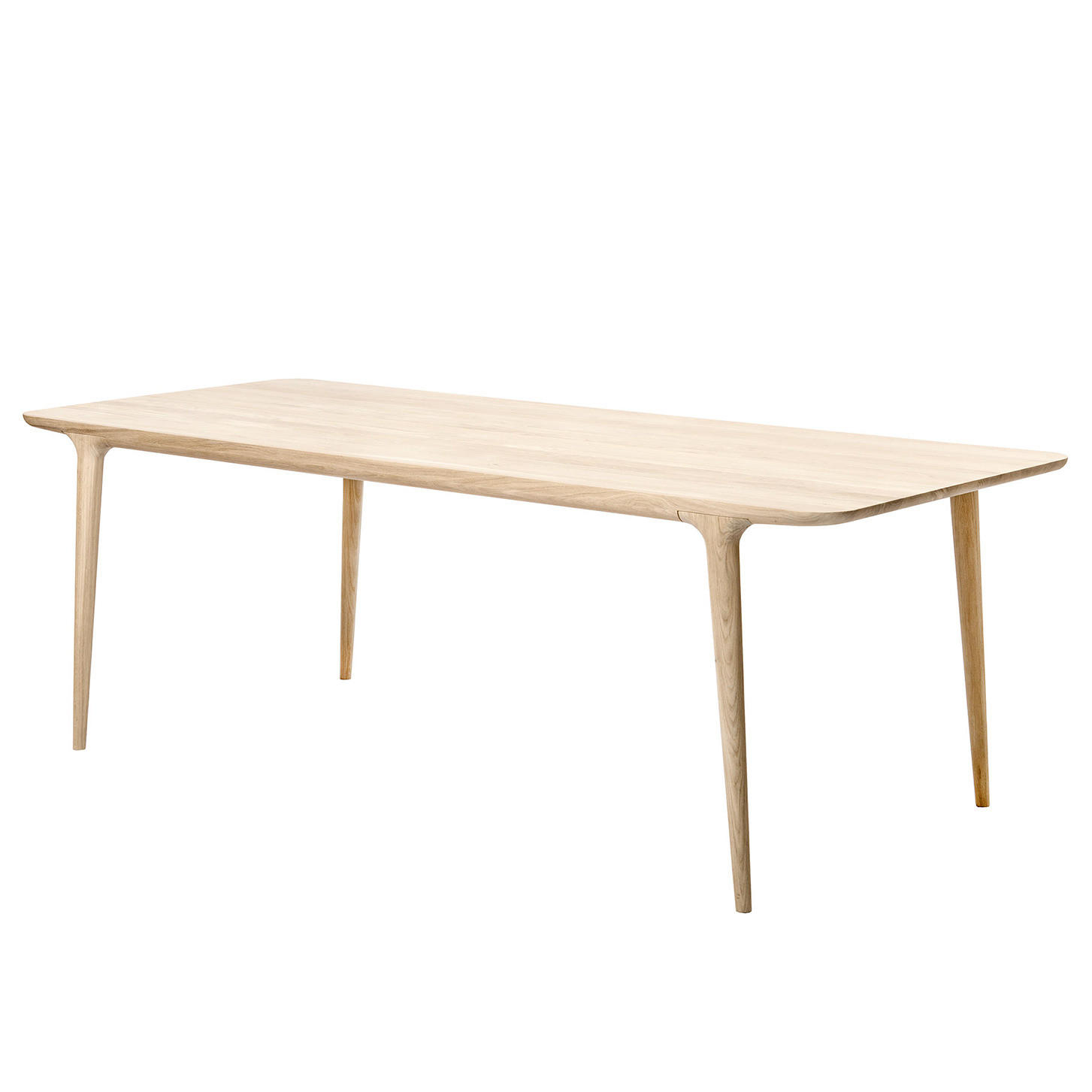 ESSTISCH - Eiche massiv - Eichefarben, Holz (90/220/75cm) - home24