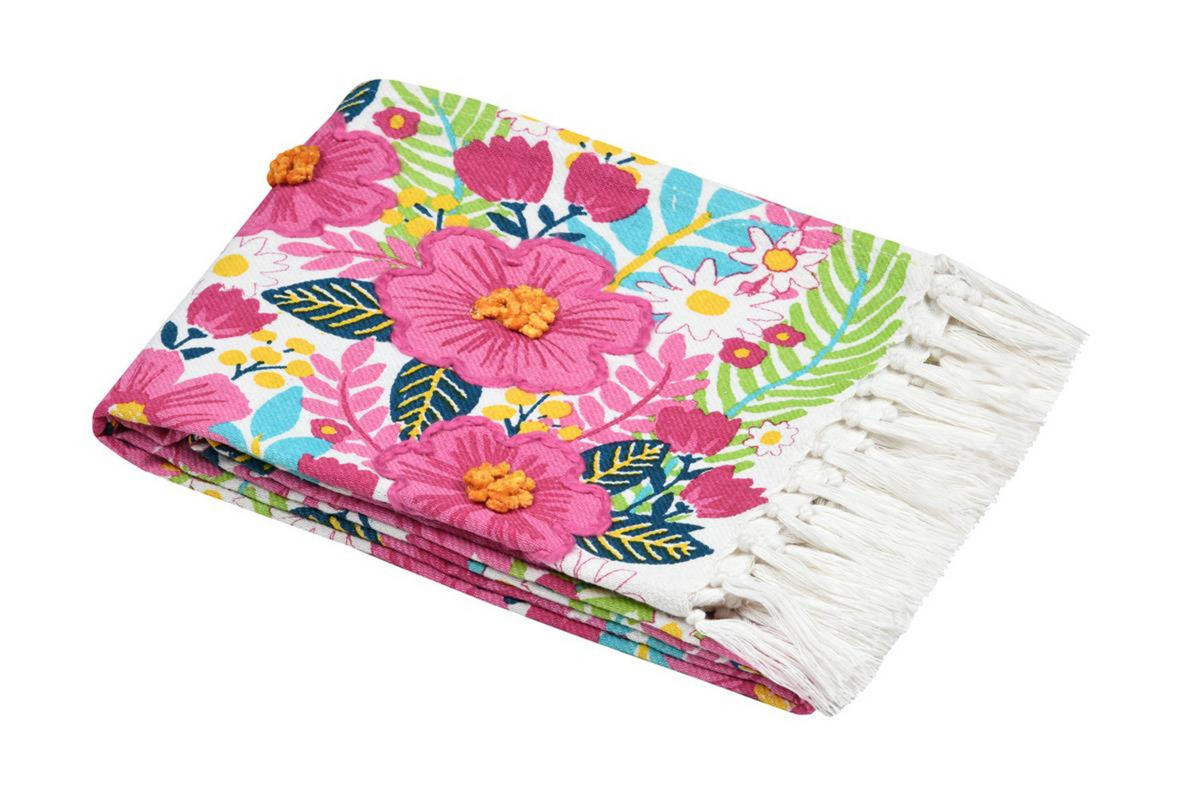 STRANDTUCH DolceVita 90/180 cm - Multicolor, Naturmaterialen (180/90cm)