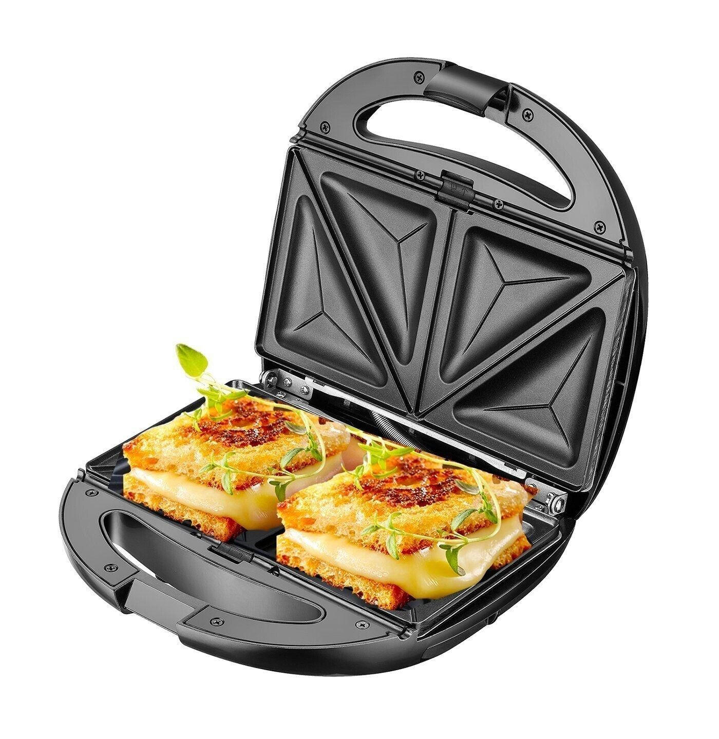 Adler Sandwichmaker Schwarz 25x10x23 cm