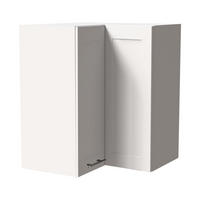 ECKHÄNGESCHRANK Oslo W12/60 Weiß / Weiß Matt 60 / 60 / 72cm - Weiß, Holz/Holzwerkstoff (60/72/60cm) - Feldmann-Wohnen