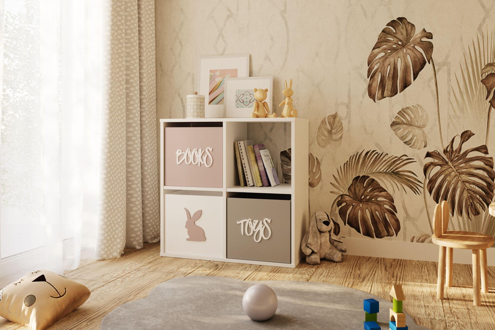 BÜCHERREGAL Loni - Weiß, Holzwerkstoff (80/80/38cm) - RAUMHIRSCH FURNITURE