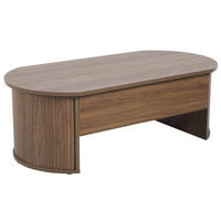 COUCHTISCH, dunkles Holzeffekt - Braun, Holz (120/60/41cm) - Oviala