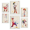 POSTER Set Mit 6 Toy Story Illustrationen Im Aquarell Stil Von Klassischen Kindermärchen, Filmen Und Büchern Innenarchitektur A3 & A4 Weißer Rahmen - Weiß, Papier (29/3cm) - Nacnic