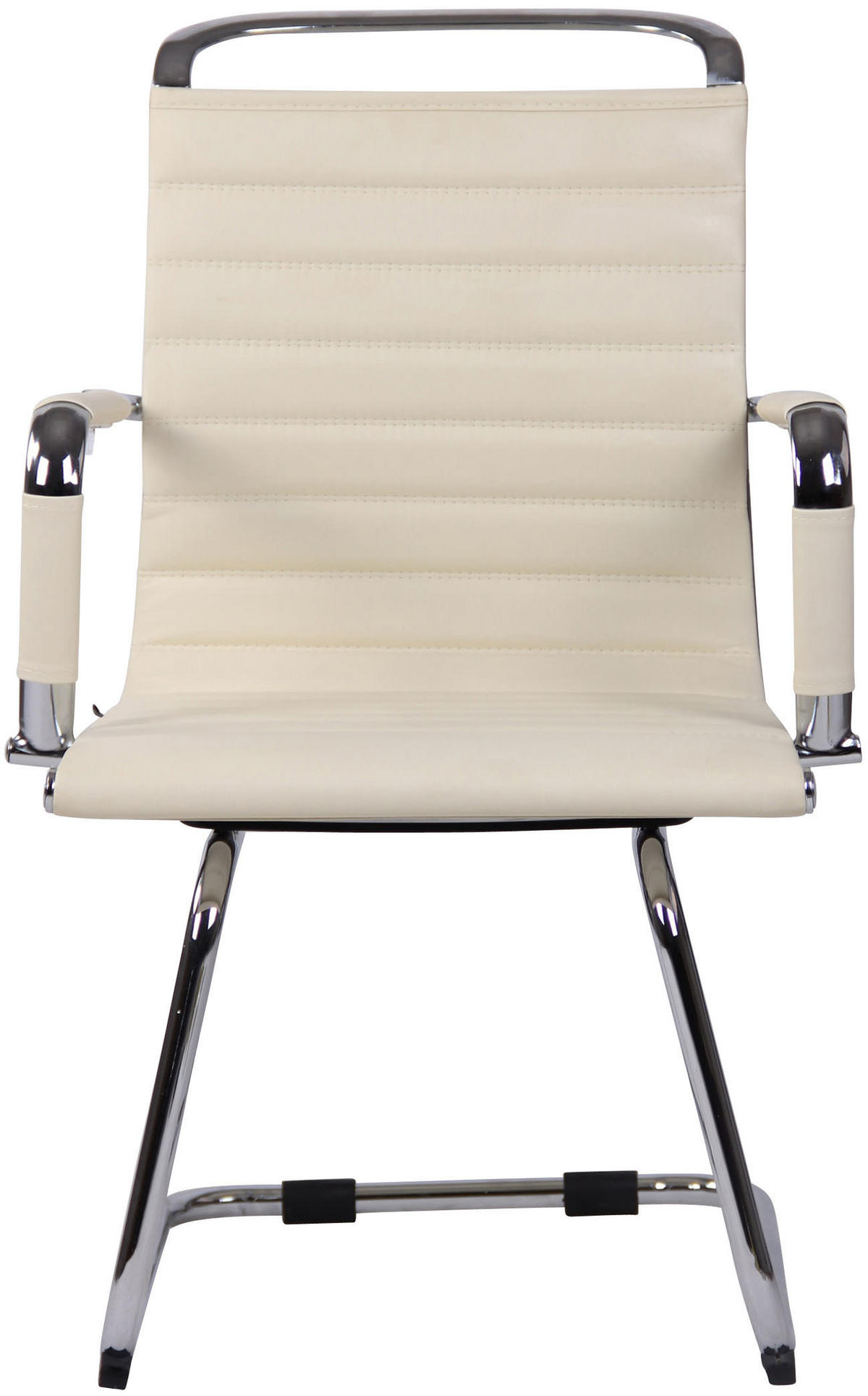 SCHWINGSTUHL Lederlook creme - Chromfarben/Creme, Textil/Metall (57/96/60cm) - CLP