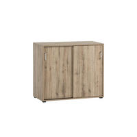AKTENSCHRANK Fox 84x100x41 cm 2 Schiebetüren Eiche - Eichefarben, Holz (100/84/41cm) - PROREGAL