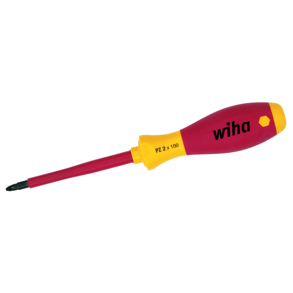 POZIDRIV-SCHRAUBENDREHER SoftFinish electric 324, PZ2, 100 mm - Multicolor, Kunststoff (215/30/30cm) - Wiha
