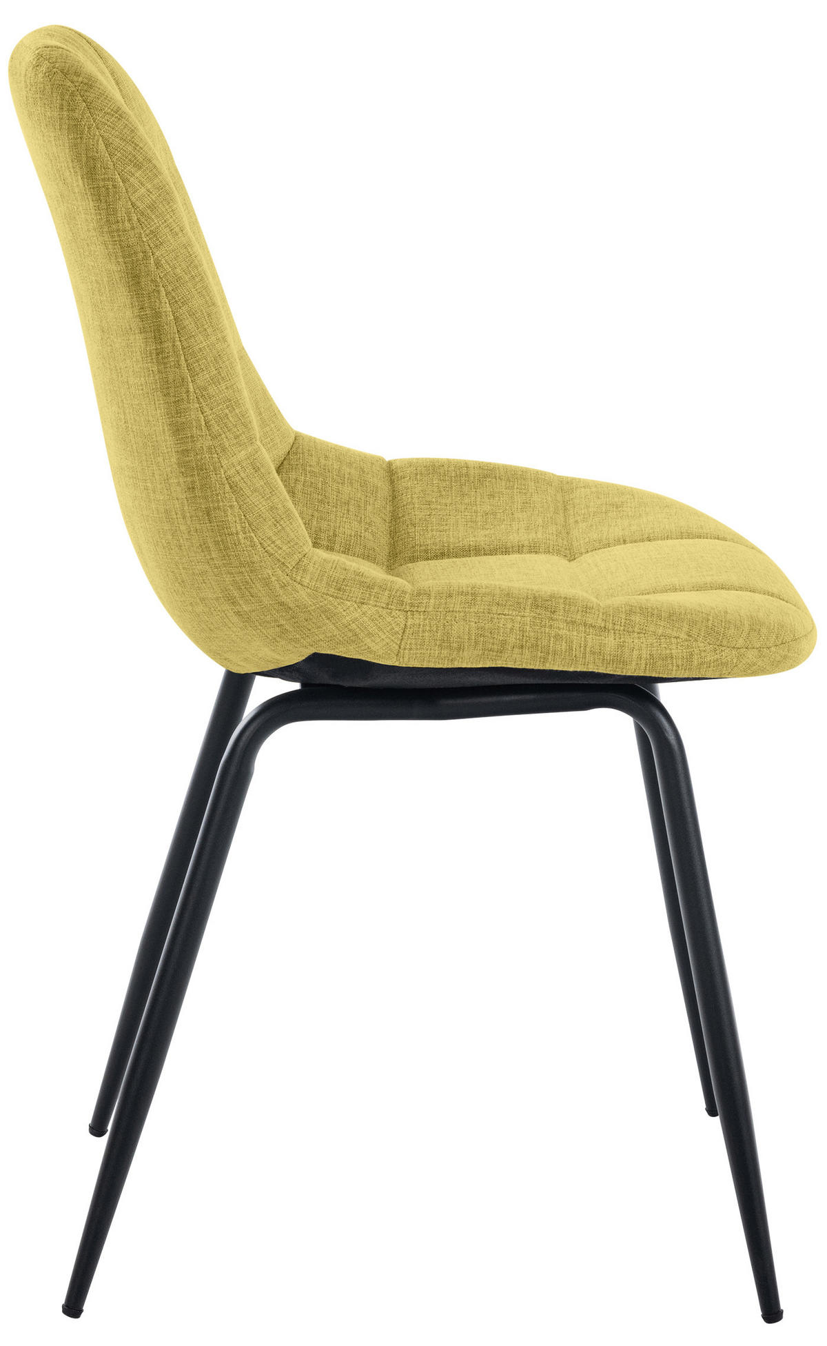 STUHL Stoff hellgrün - Schwarz/Hellgrün, Textil/Metall (46/82/52cm) - CLP