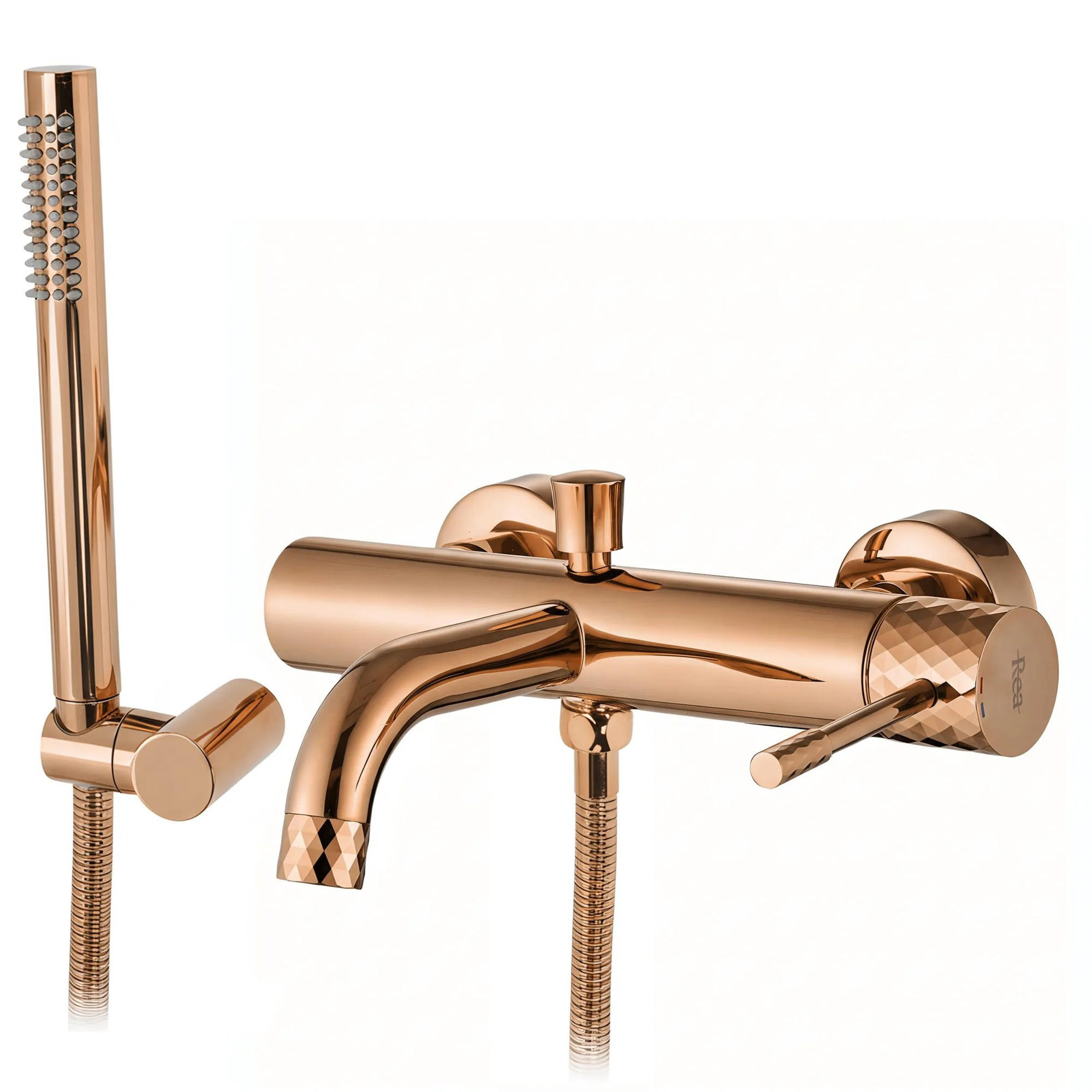 WANNENARMATUR Rea Lungo Diamond Copper - Kupferfarben, Metall (25/21.5/20.5cm) - REA