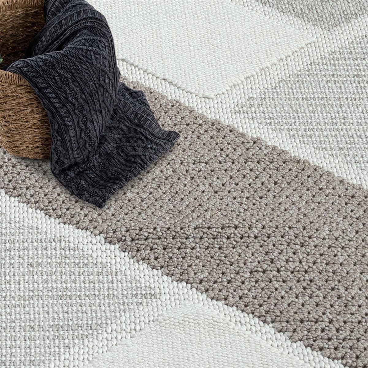 KURZFLOR-TEPPICH Lindo 8877 Beige 160x230 cm - Beige, Textil (160/230cm) - carpet city