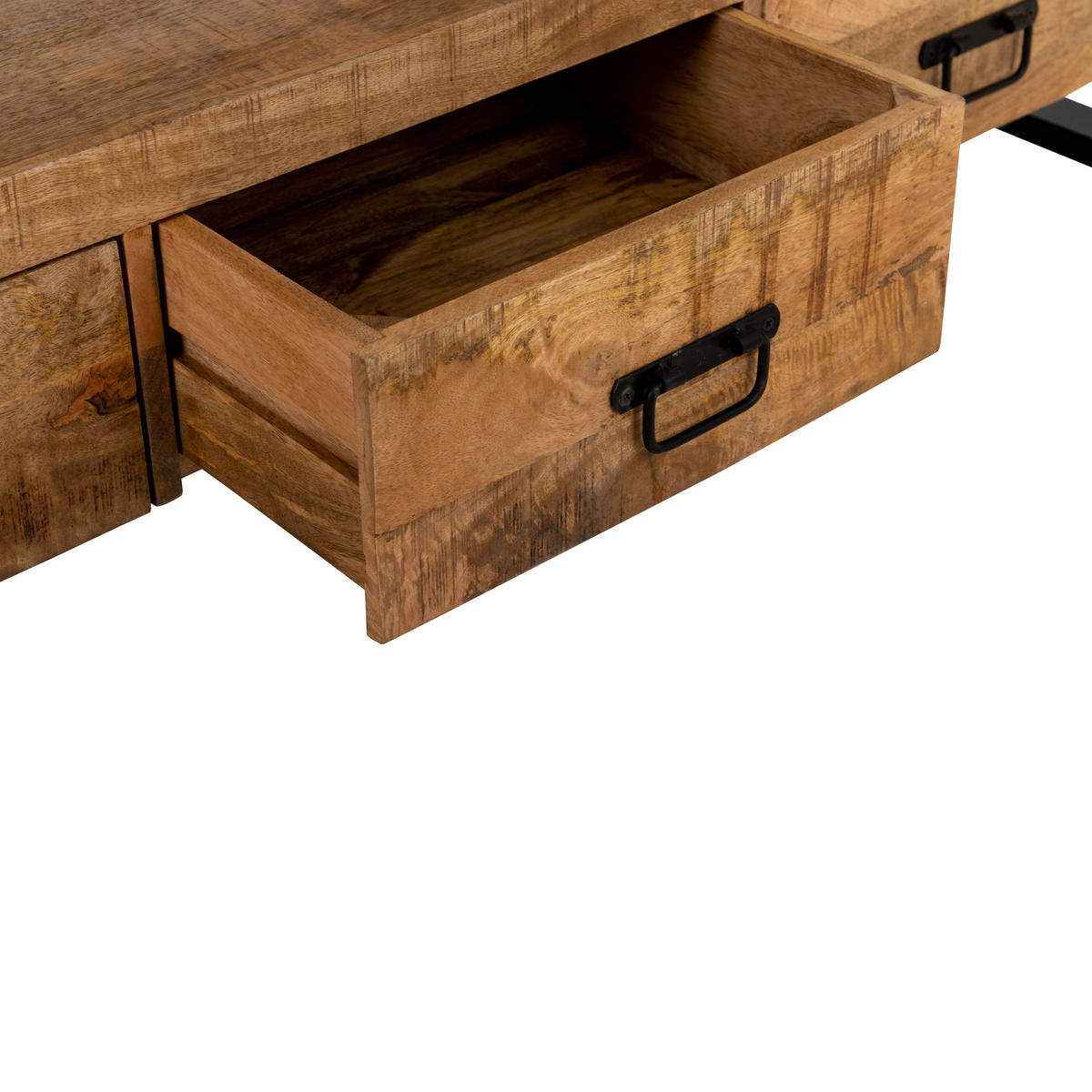 TV Board Britt Mangoholz 180 cm / 45 cm Natur - Naturfarben, Holz (180/60/45cm) - Villa Möbel