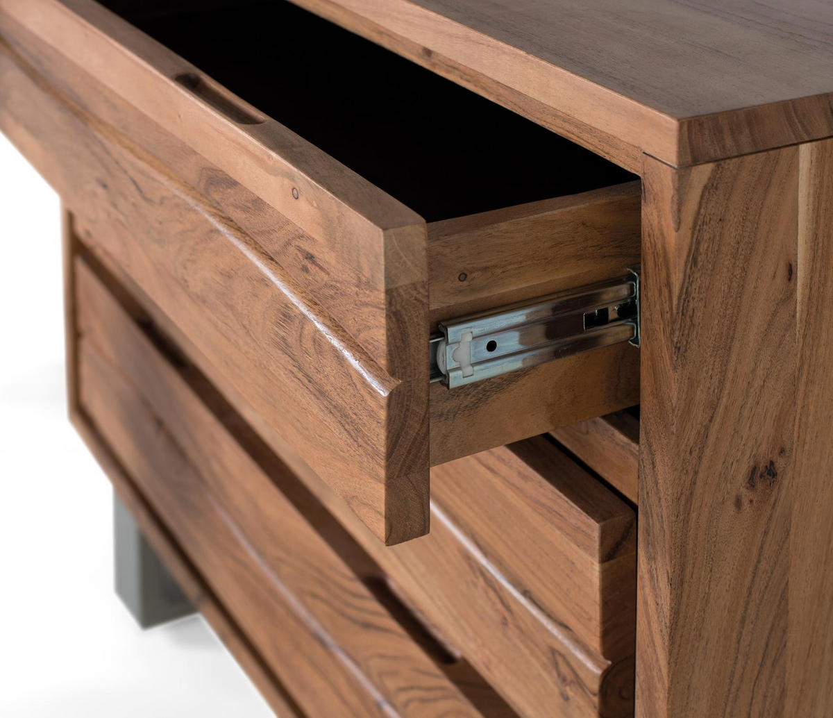 KOMMODE aus Akazienholz und Metall - Braun, Holz (91/81/40cm) - Giner y Colomer