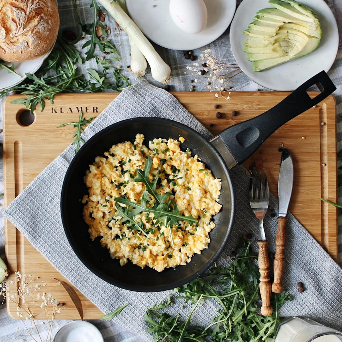 PFANNE Bratpfanne 20 cm Edelstahl Induktion - Edelstahlfarben, Metall (20cm) - KLAMER