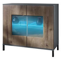 KOMMODE Grömitz Eiche Ribbeck - Alteiche, Holzwerkstoff (92.5/83.5/35cm) - Vladon
