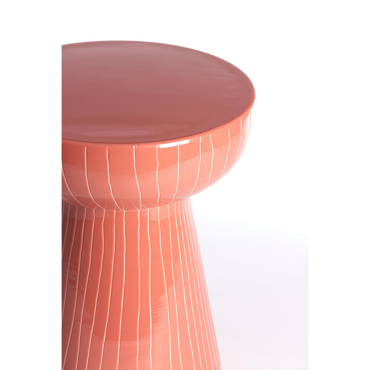 BEISTELLTISCH Nunoa Rot 35/35/41 cm - Rot, Metall (35/35/41cm) - Light & Living