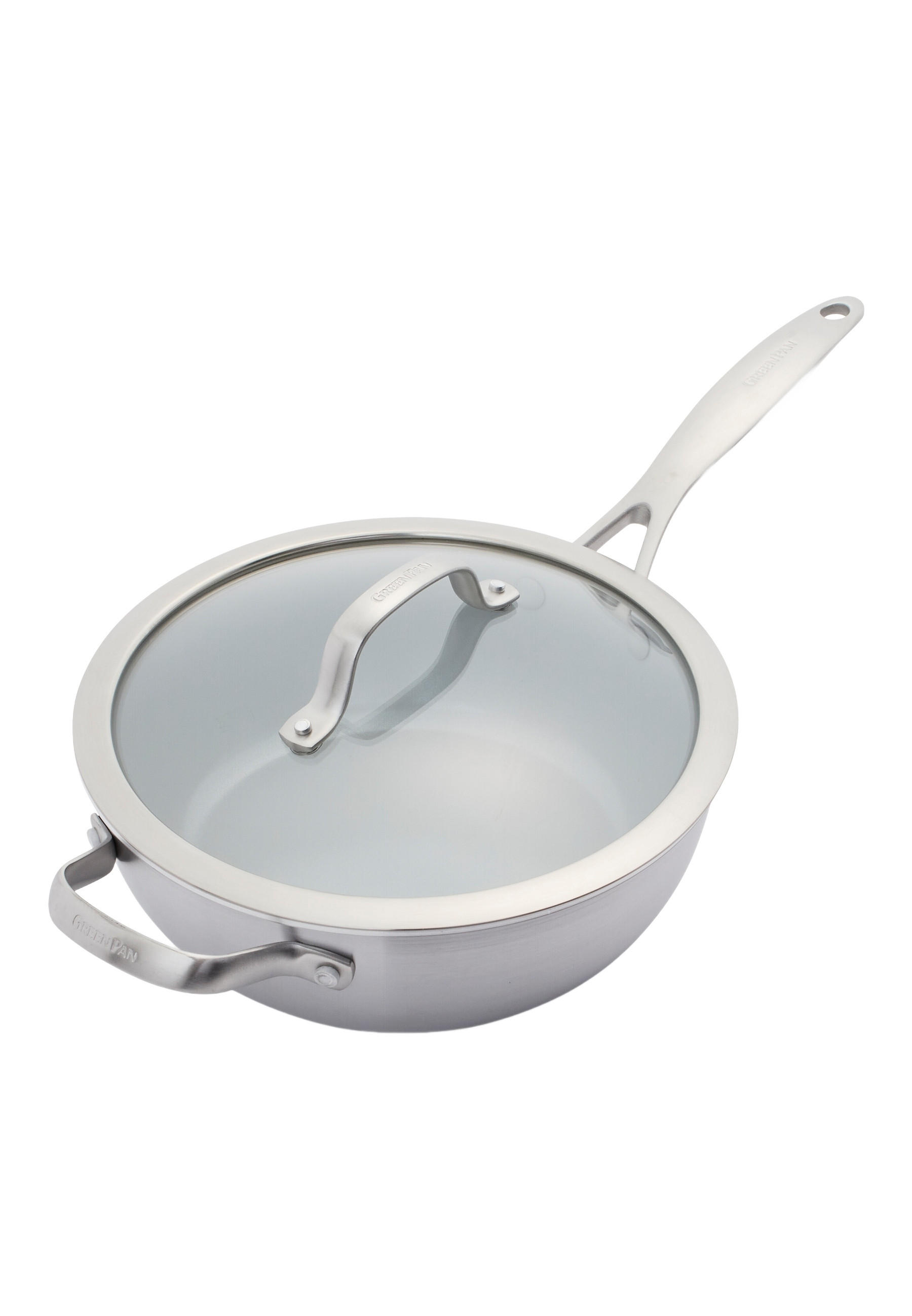 KASSEROLLE Venice Pro Evershine - Silberfarben, Metall (24cm) - GreenPan