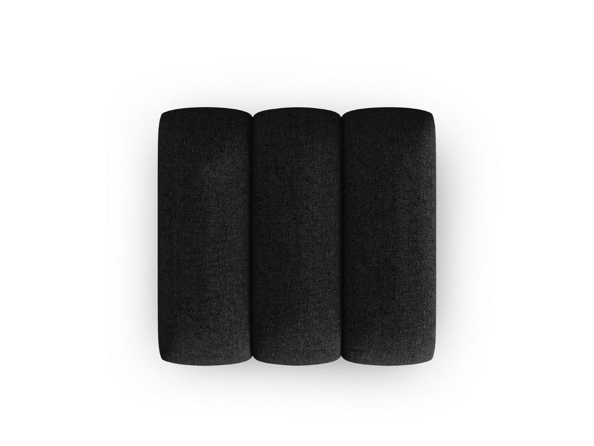 POUF Lupine aus Chenille-Stoff schwarz - Schwarz, Textil (95/43/92cm) - Micadoni