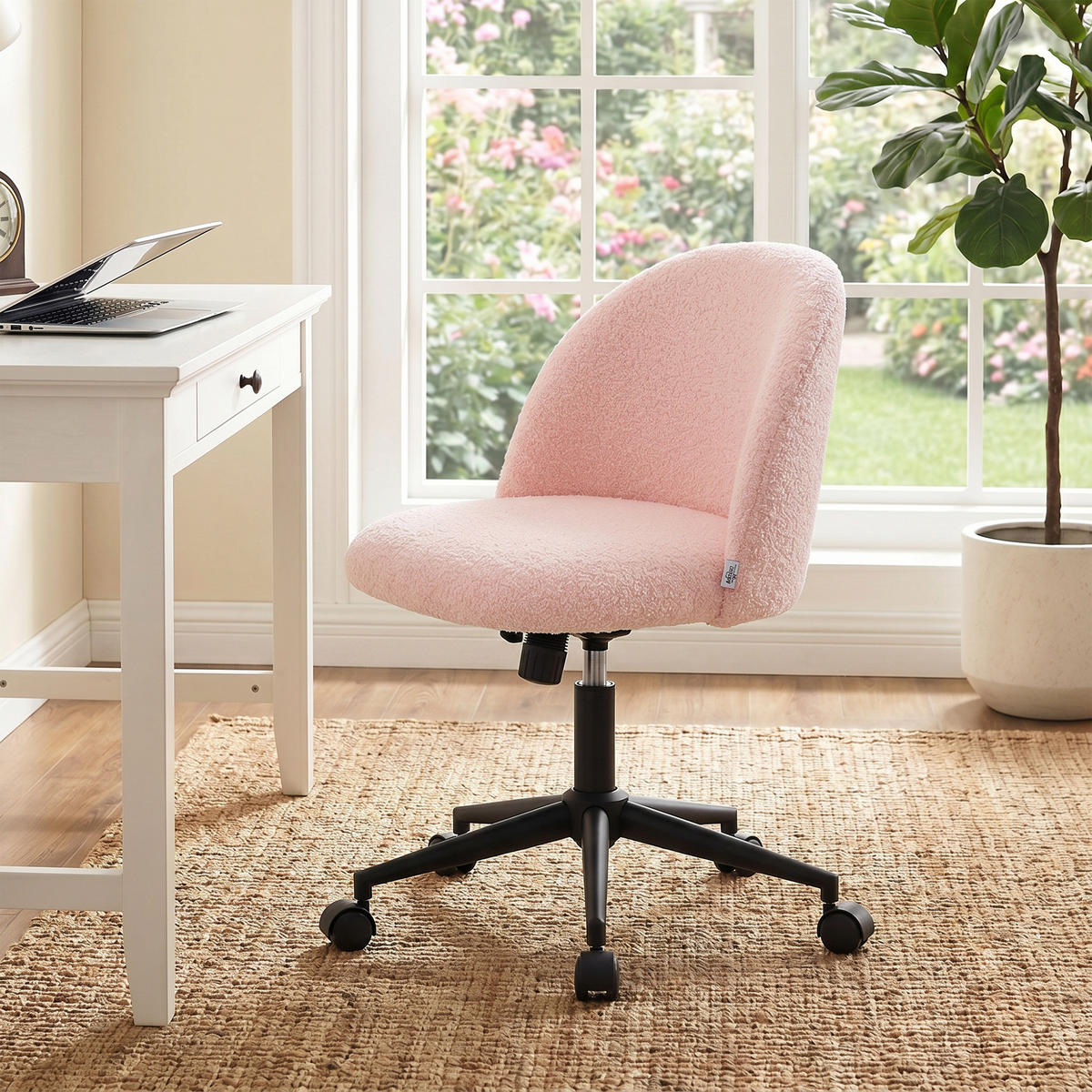 BÜROSTUHL Rosa 59.0/52.0/84.5 cm - Rosa, Textil (52/84.5/59cm)