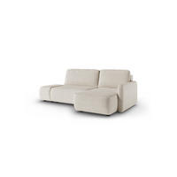 ECKSOFA Luka Mit Schlaffunktion - Beige, Holzwerkstoff/Textil (148/229cm) - Fun Möbel