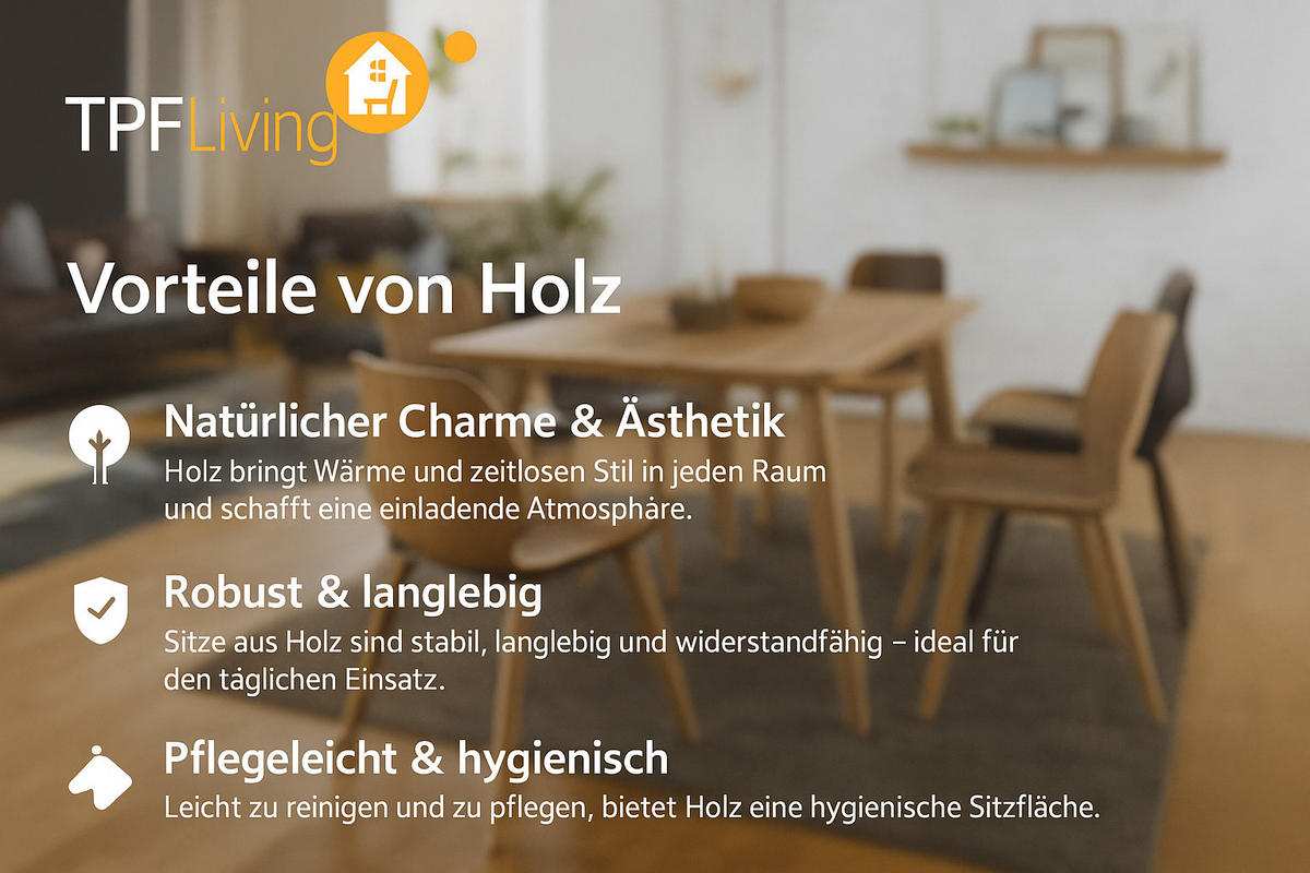 BESUCHERSTUHL Apeldoorn - 2er Set lila - Lila, Holz (43/87/47cm) - TPFLiving