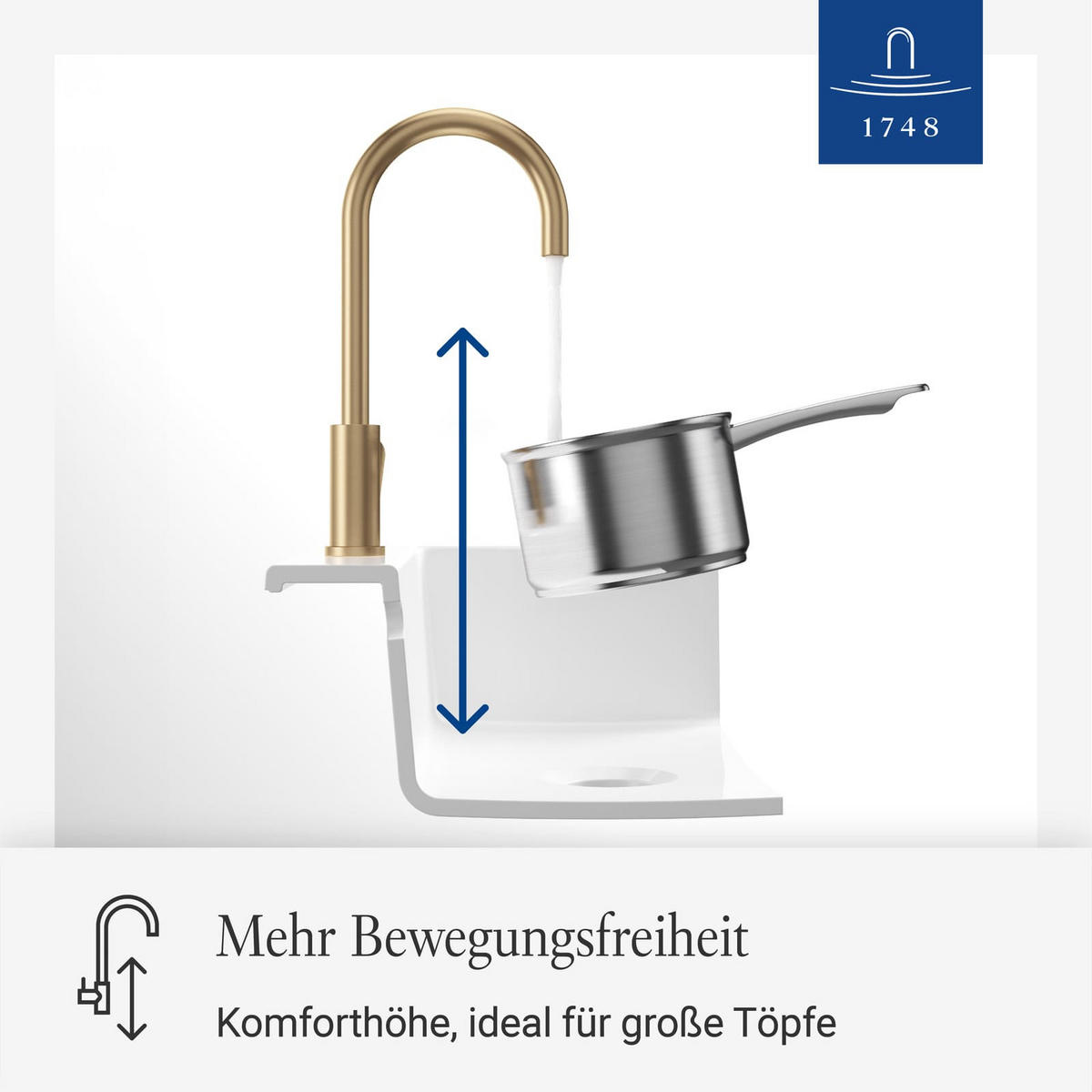KÜCHENARMATUR Umbrella gold 27,5 cm - Goldfarben, Metall (4.5/40.5/21.5cm) - Villeroy & Boch