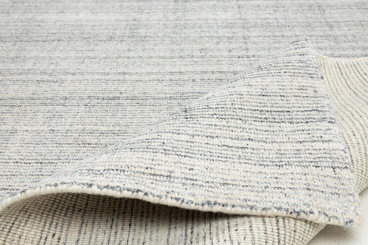 HANDLOOMTEPPICH Tinnum 190x290 cm - Silberfarben, Textil (190/290cm) - Sansibar SYLT