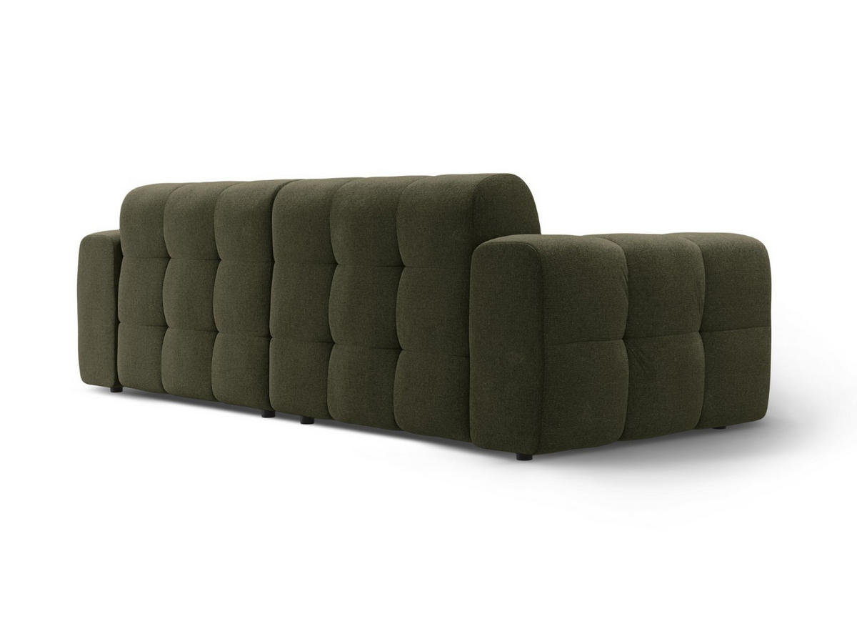 SOFA Kendal aus strukturiertem Stoff amazonasgrün 4 Sitzplätze - Waldgrün, Textil (255/79/103cm) - Micadoni