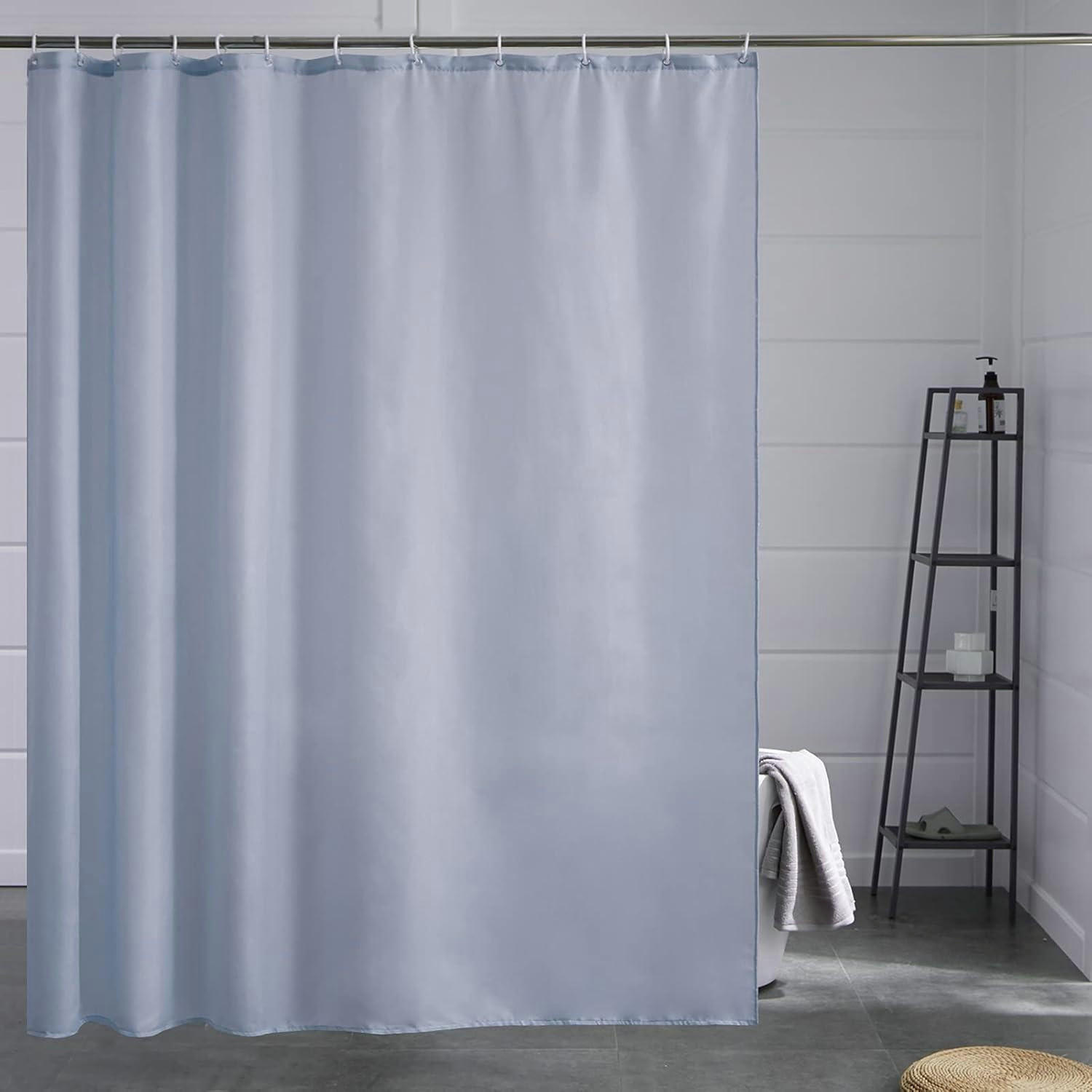 DUSCHVORHANG Grau Blau 200 x 200 cm - Blau, Textil (200/200cm)