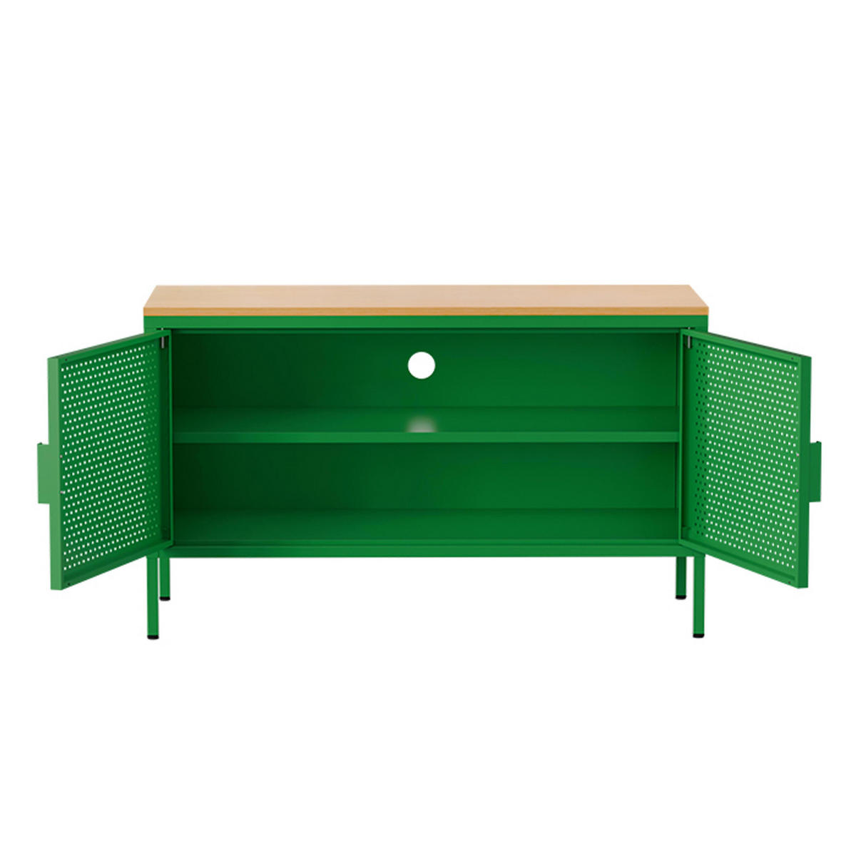 SIDEBOARD 100 cm, Grün - Grün, Metall (40/60/100cm) - Oviala