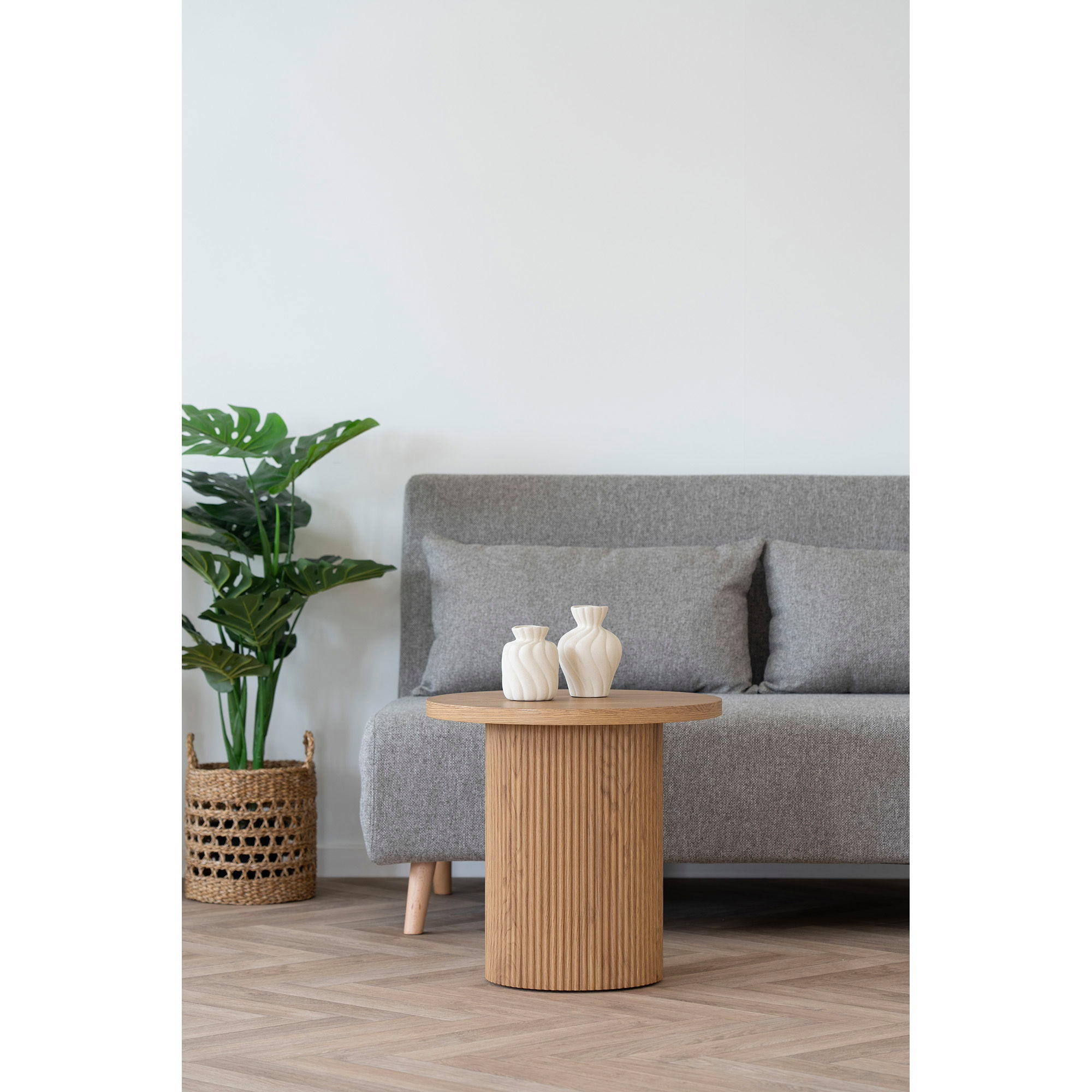 VASE Keramik Weiß - Weiß, Keramik (15cm) - tinkaro