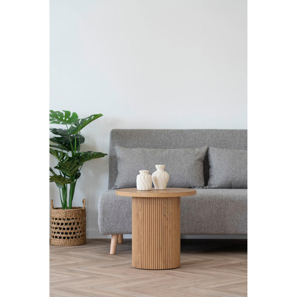 VASE Keramik Weiß - Weiß, Keramik (15cm) - tinkaro