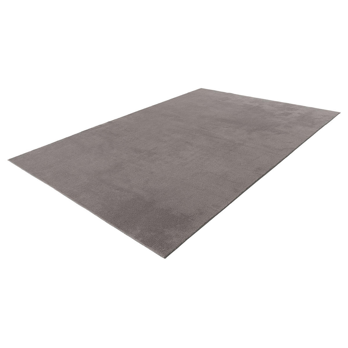 KURZFLOR-TEPPICH Calma 200 Anthrazit 200x280 cm - Grau, Kunststoff/Textil (200/280cm) - carpet city