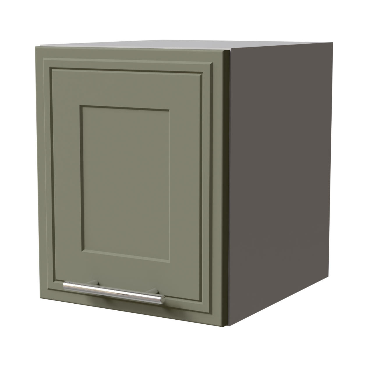 KLAPPHÄNGESCHRANK Salo W4B/30 Grau / Reed Green Matt 30 / 32,5 / 36cm - Grau/Grün, Holz/Holzwerkstoff (30/36/32.5cm) - Feldmann-Wohnen