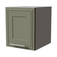 KLAPPHÄNGESCHRANK Salo W4B/30 Grau / Reed Green Matt 30 / 32,5 / 36cm - Grau/Grün, Holz/Holzwerkstoff (30/36/32.5cm) - Feldmann-Wohnen