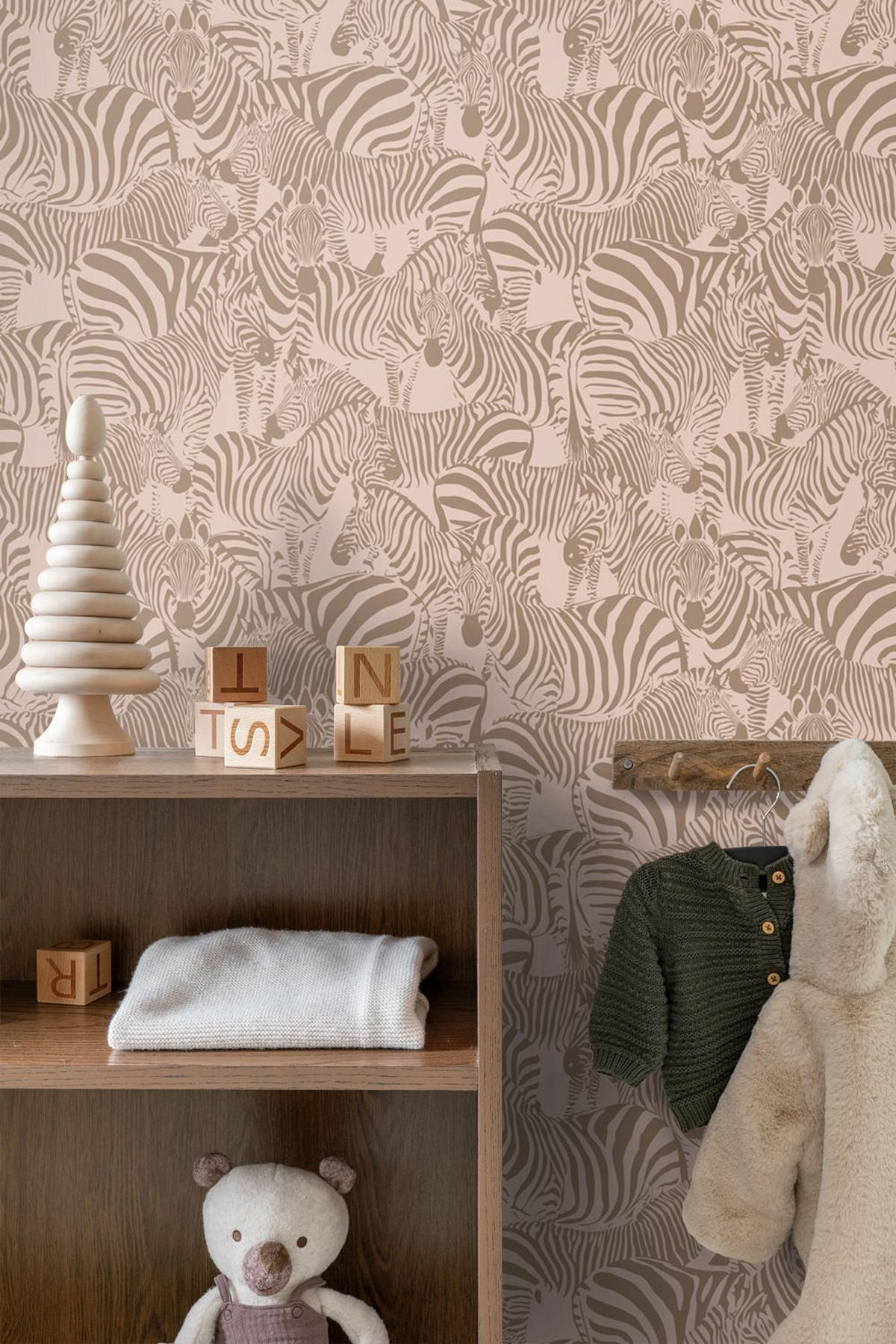 TAPETE Zebras 50 x 900 cm - Pink, Papier (50/0.1cm) - ESTAhome