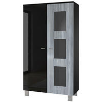 VITRINE Denjo Tür in Avola-Anthrazit - Anthrazit, Holzwerkstoff (71/129/35cm) - Vladon