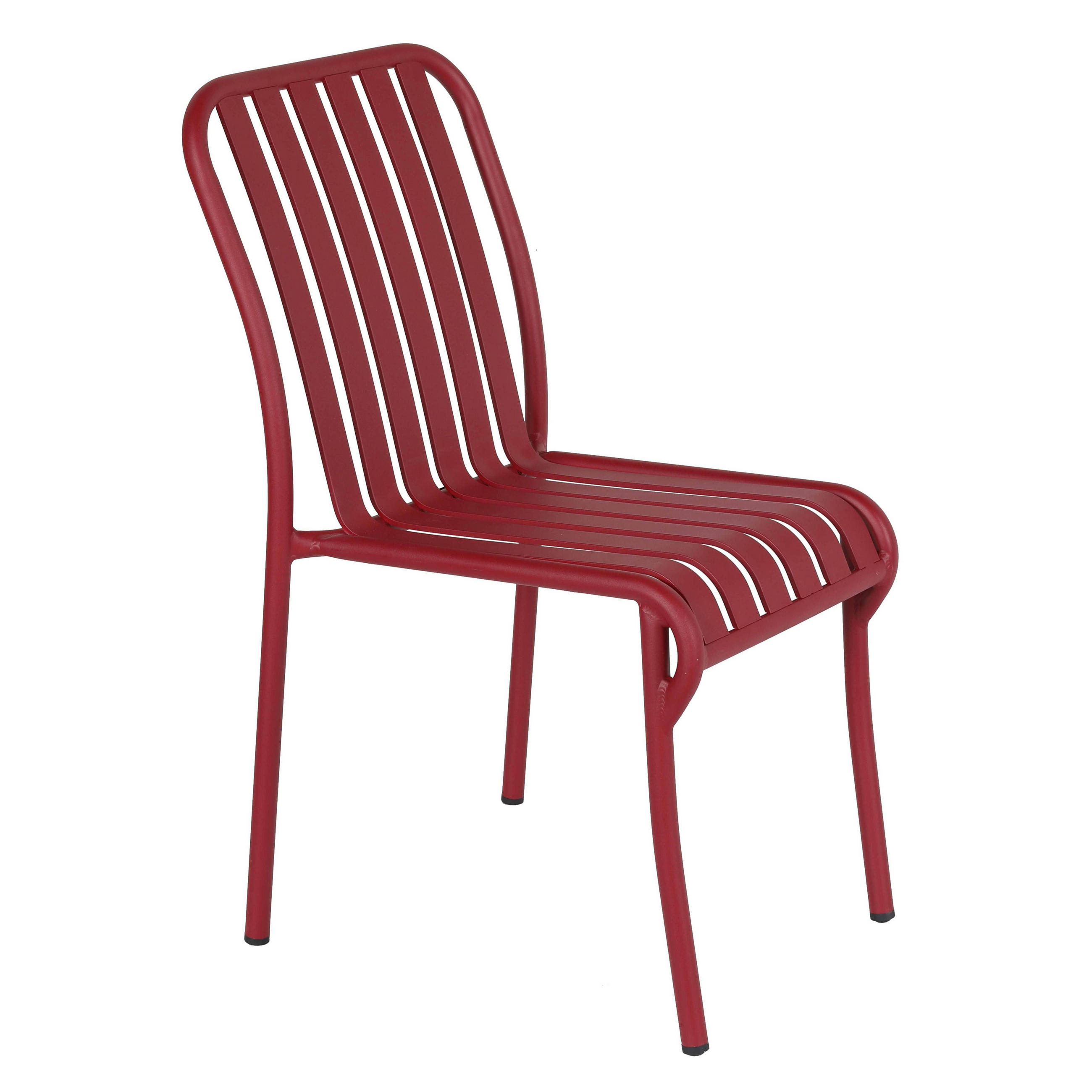 GARTENSTUHL, Rot - Rot, Metall (61/85/46cm) - Oviala