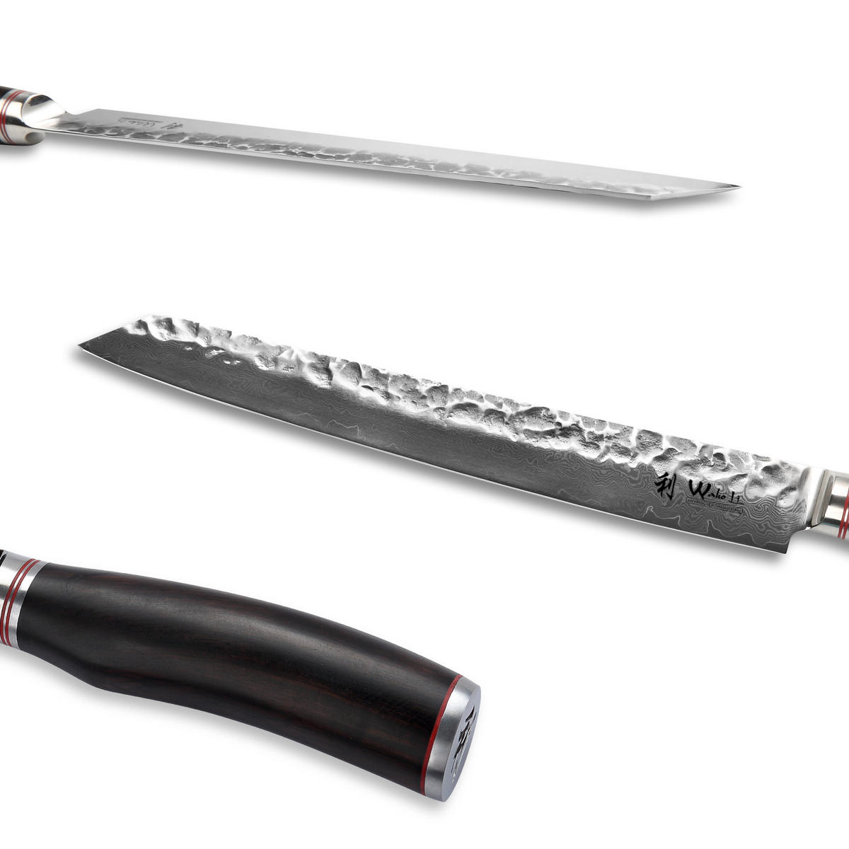 FLEISCHMESSER 25 cm - Schwarz, Holz/Metall (39cm) - Wakoli