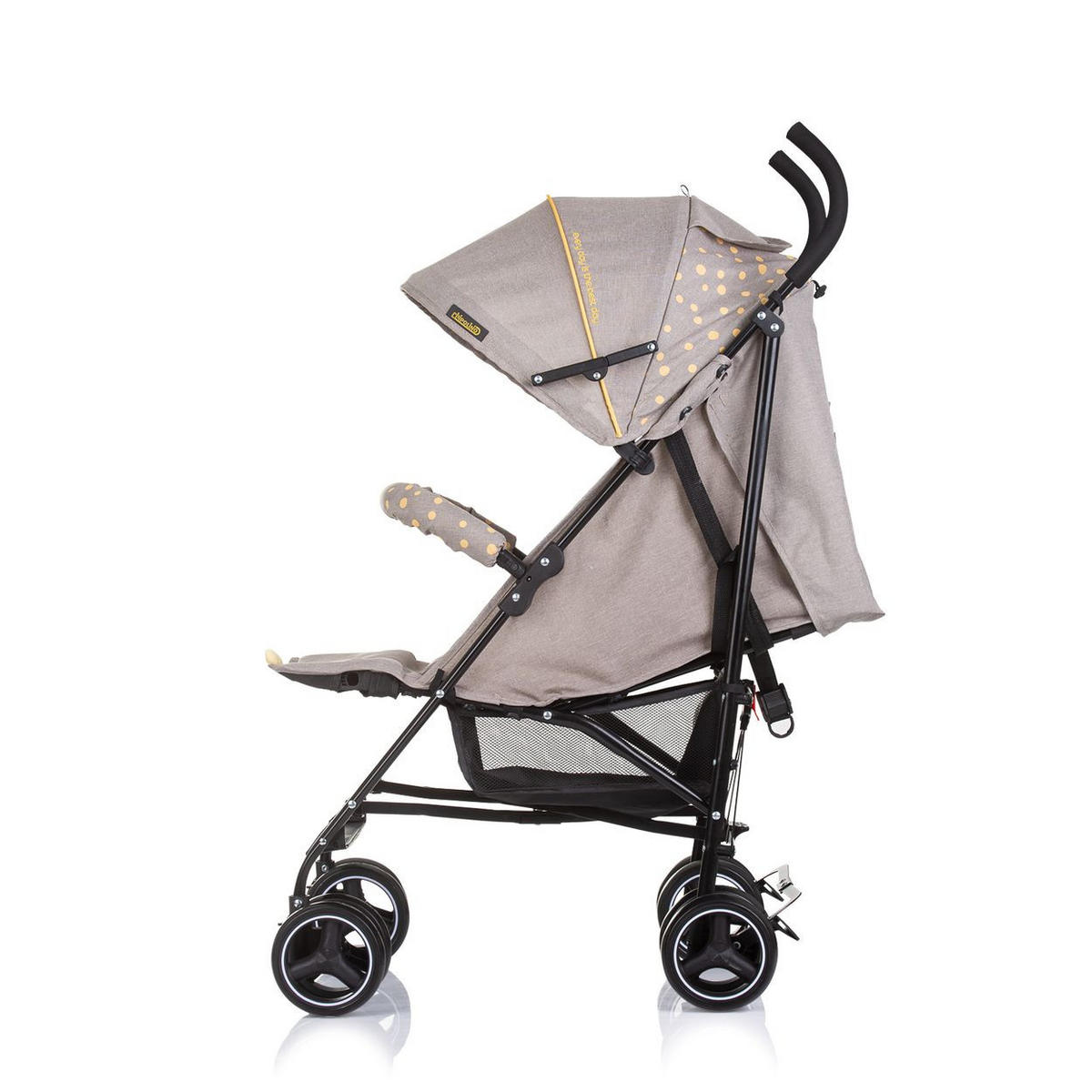 BUGGY Milano hellgrau Buggy bis 22 kg, Rückenlehne verstellbar, faltbar - Greige, Metall (60/49/105cm) - Chipolino