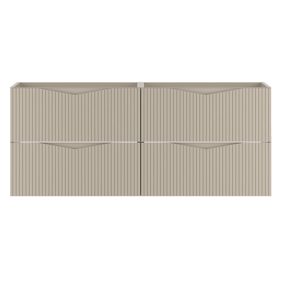WASCHTISCHUNTERSCHRANK 120cm Tao Kaschmir - Beige, Holzwerkstoff (120/50/46.5cm) - Petits-meubles