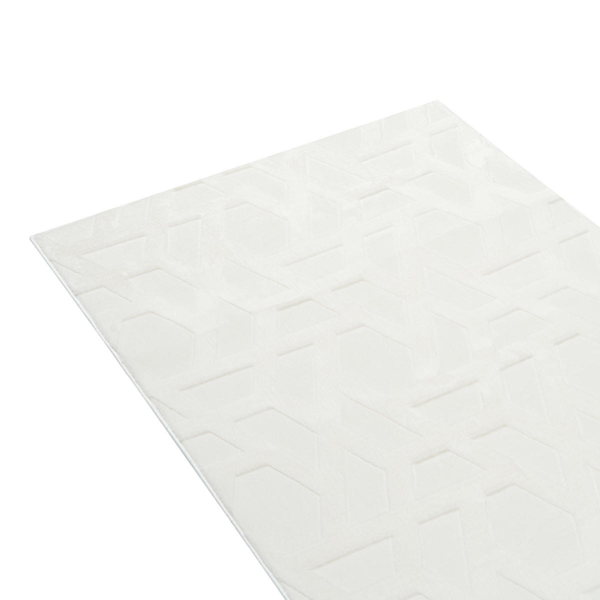 KOBEREC Krémově bílý 80/300 cm Antero - bílá/krémová, textil (80/300cm) - Beliani