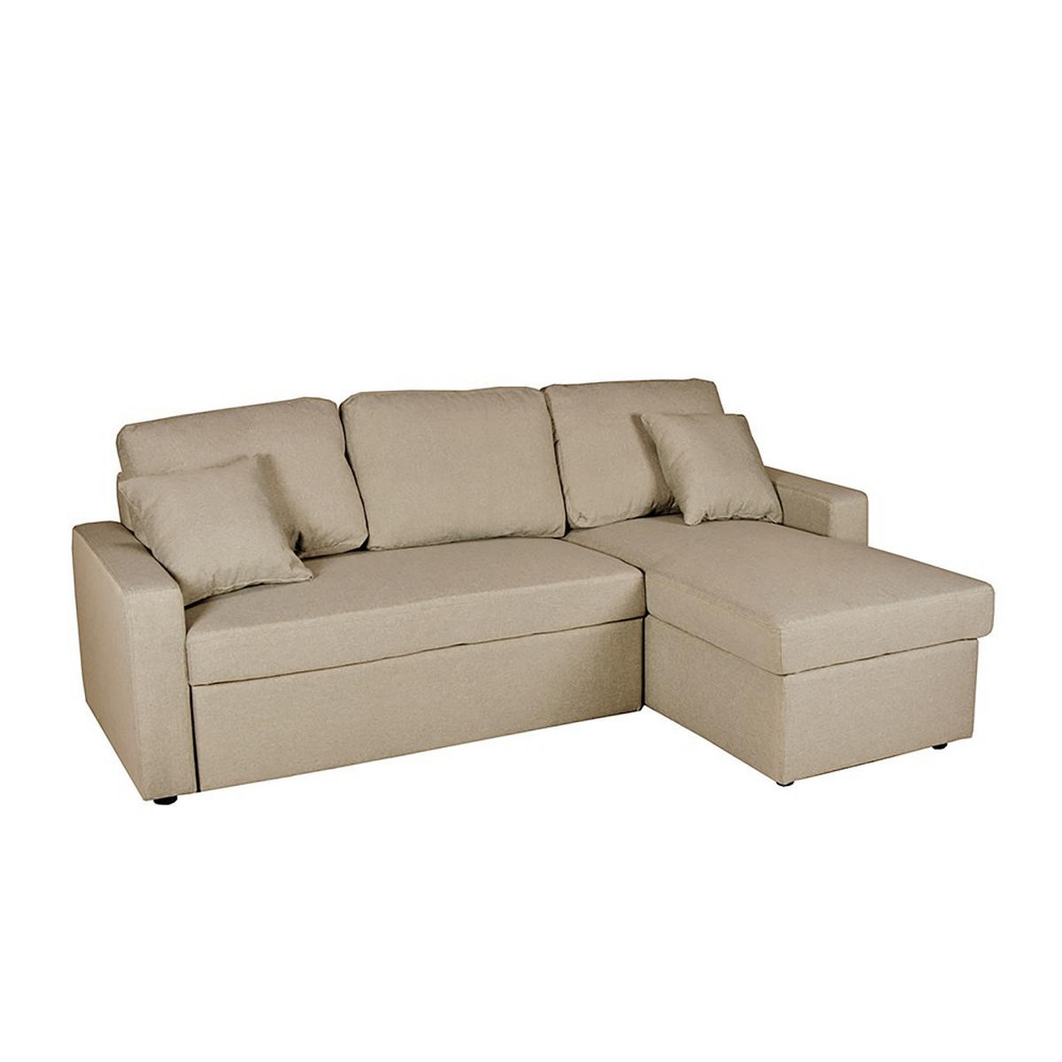 ECKSOFA truhe und wendbar ODEON / Beige - Beige, Textil (147/87/220cm) - Weber Industries