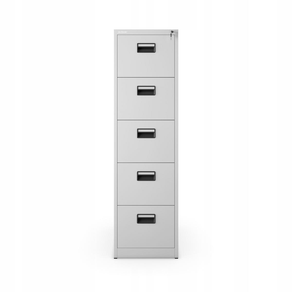 AKTENSCHRANK mit 5 Schubladen SARA V5 - Grau, Metall (46/162/62cm) - Jan Nowak