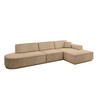 ECKSOFA Ottomane Rechts IREA-L2-v2 - 328x171x83 cm Beige - Beige, Holzwerkstoff/Textil (171/328cm) - ALTDECOR