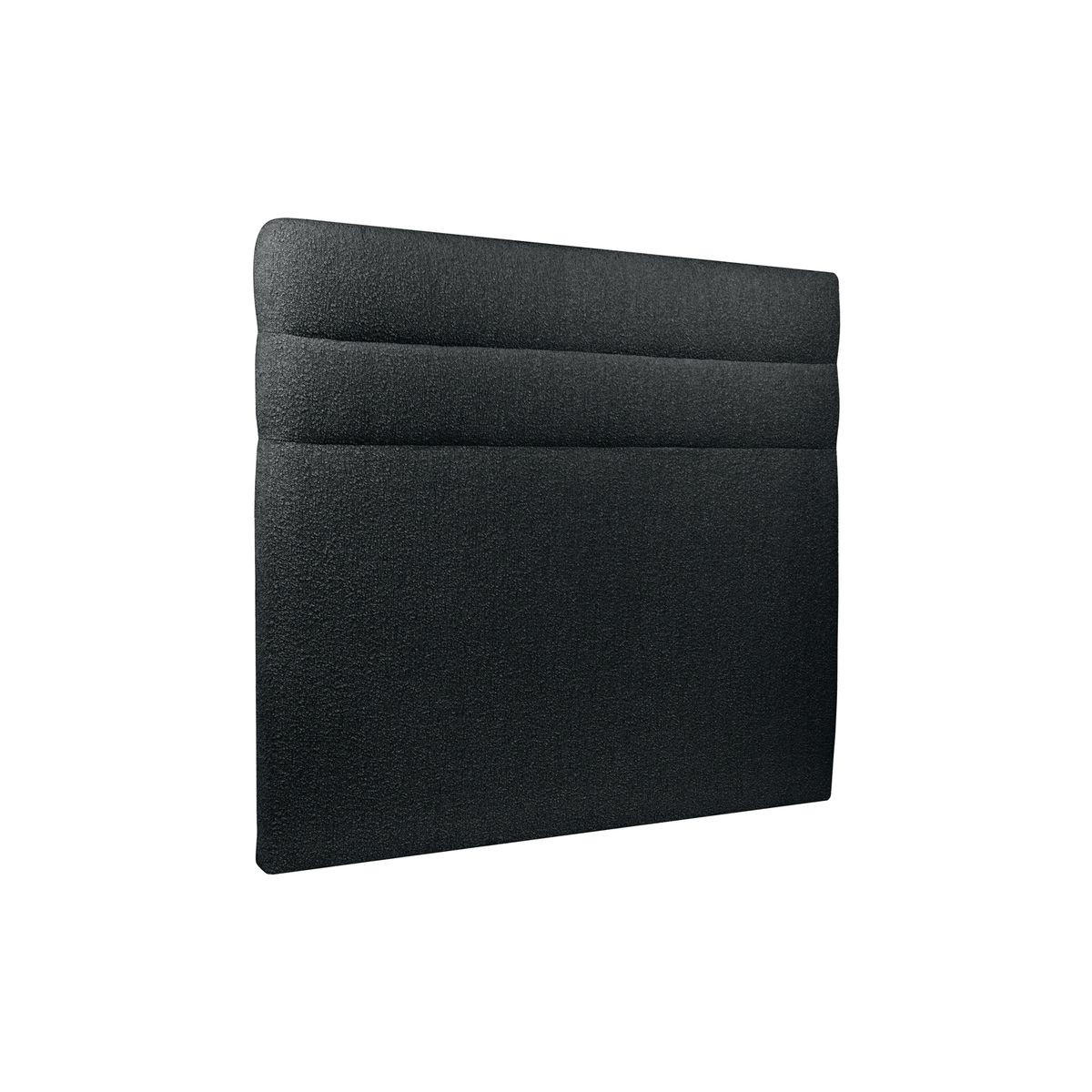 KOPFTEIL Modell Linien – Schwarzer Bouclé-Stoff 180 cm - Beige/Schwarz, Karton/Holz (180/120/10cm) - Sommeil de Plomb