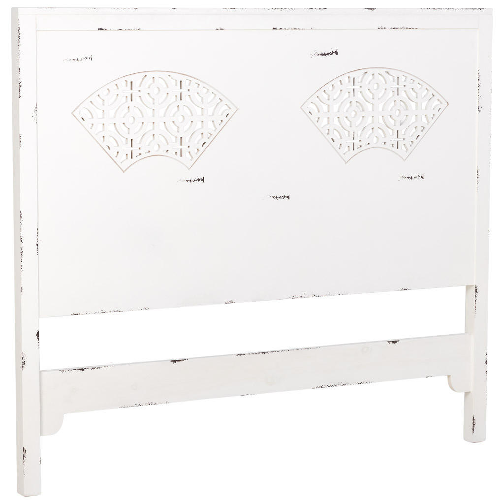 BETTKOPFTEIL 150x5x130 cm - Weiß, Holz (150/5cm) - Wanderlust