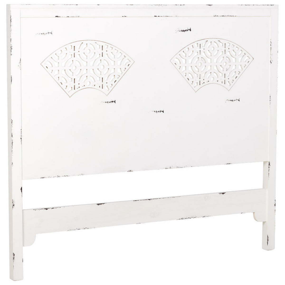 BETTKOPFTEIL 150x5x130 cm - Weiß, Holz (150/5cm) - Wanderlust